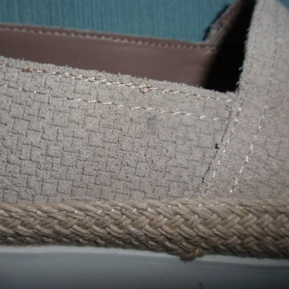 Donald Pliner Paryn Leather Tan Espadrilles Shoes Flats Slip Ons 8.5 - Picture 13 of 13